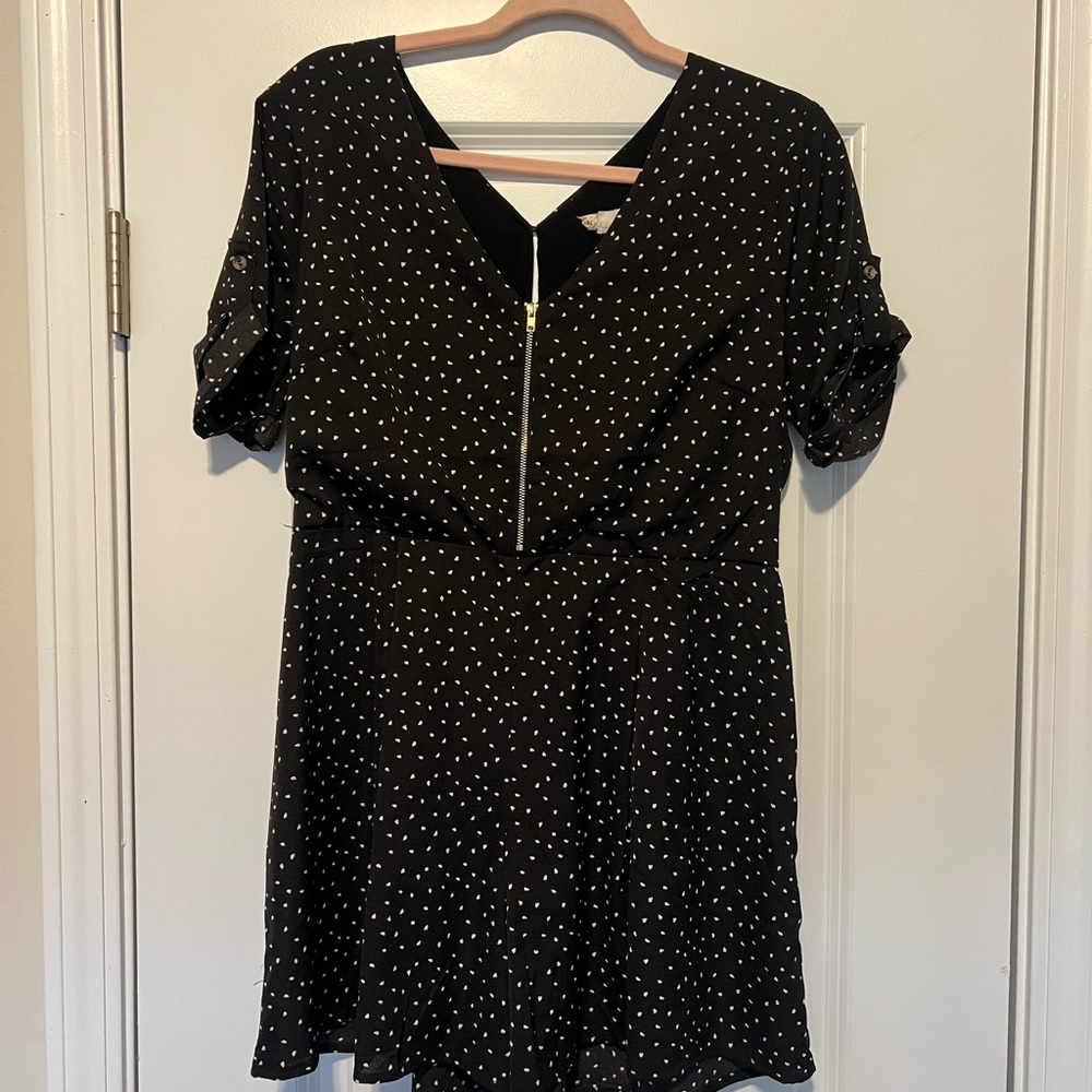 Black Polka Dot Romper